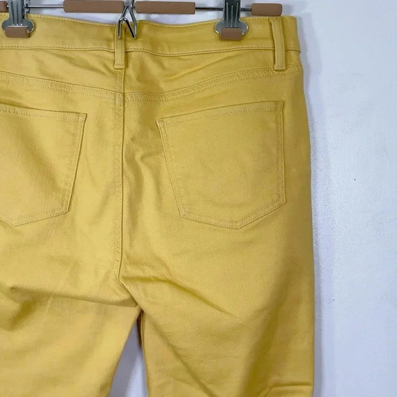 Talbots  Womens Size 10P Flawless Five Pocket Slim Ankle Mustard Jeans - Picture 12 of 14
